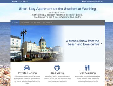 Short Stay Apartment on the Seafront at Worthing