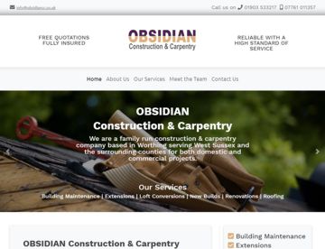 Obsidian Construction & Carpentry | Building Services - Sussex